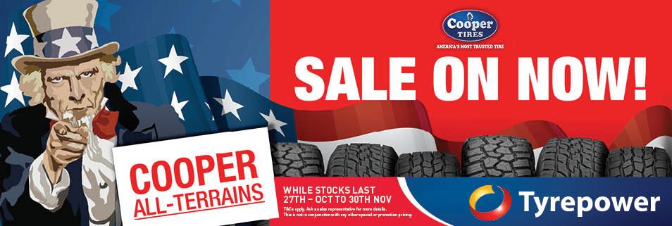 Sale now on Copper Tires All Terrain Tyres