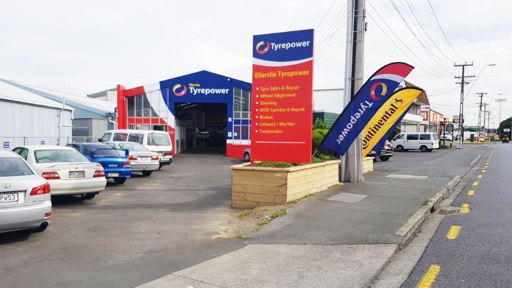 Ellerslie Tyrepower street view of Auckland Tyre shop