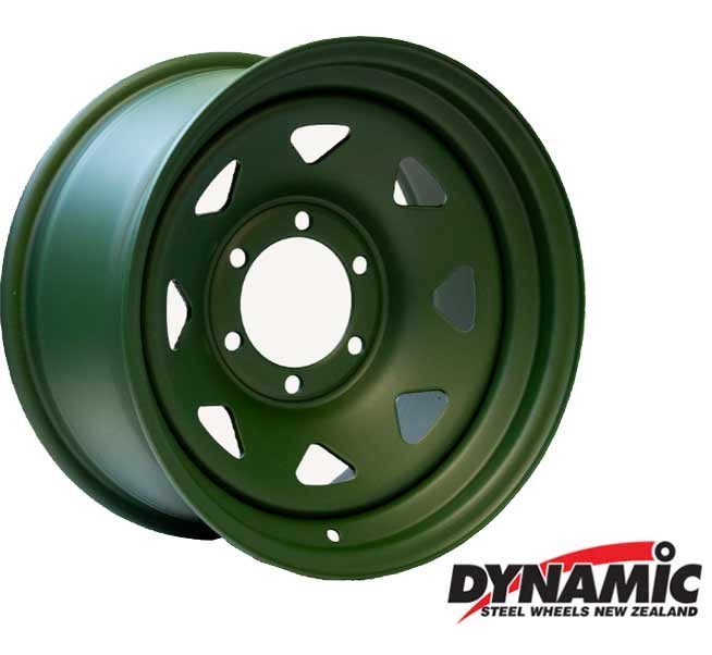 Dynamic Steel Sunraysia Army Green Wheel