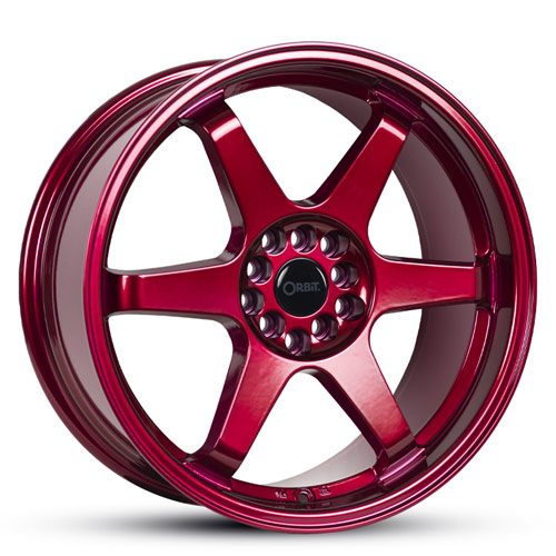 Orbit Kaman red alloy wheels