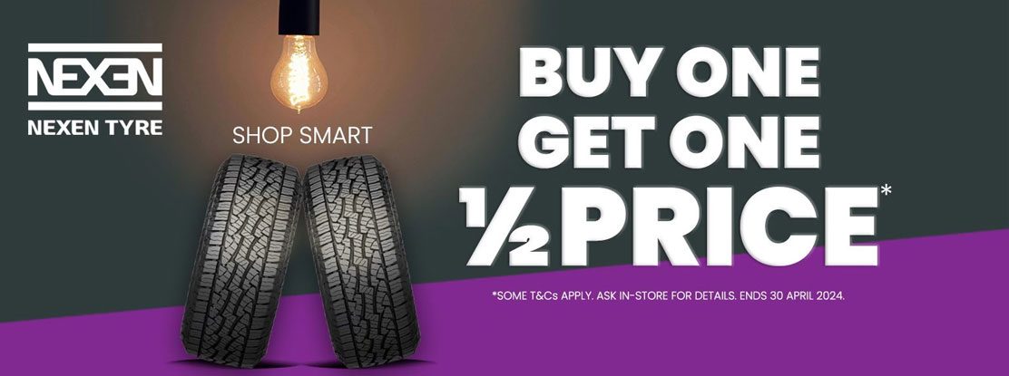 Nexen Tyres - Buy One Get One Half Price Promo