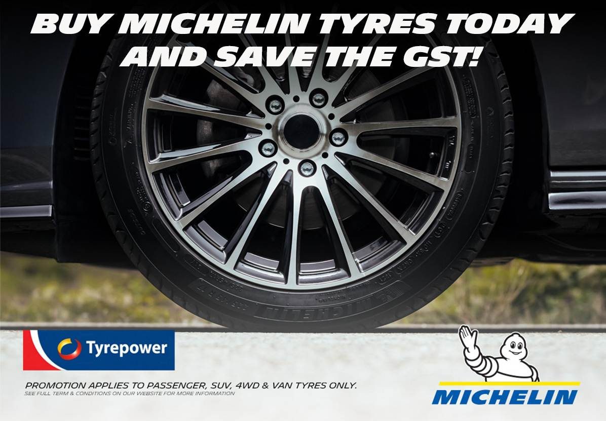 Michelin tyres Save the GST promotion