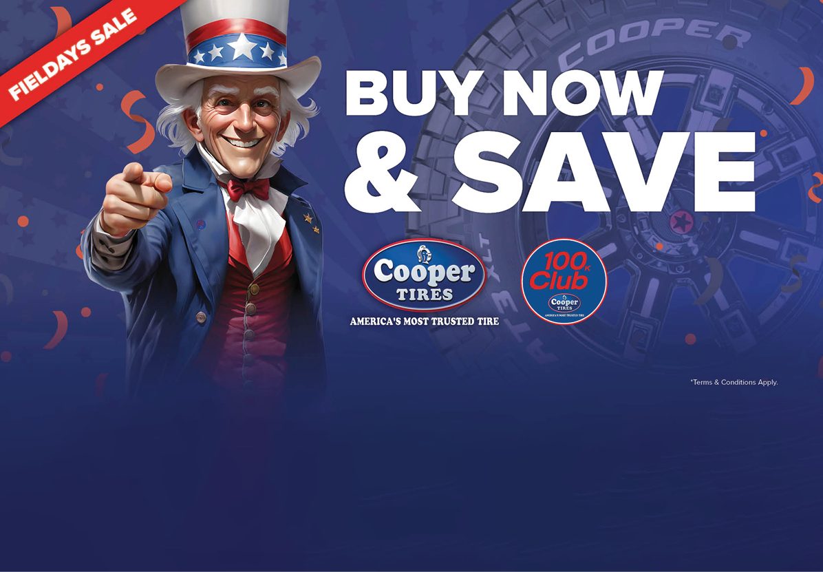 Cooper Tires Fieldays Sale - Buy Now and Save