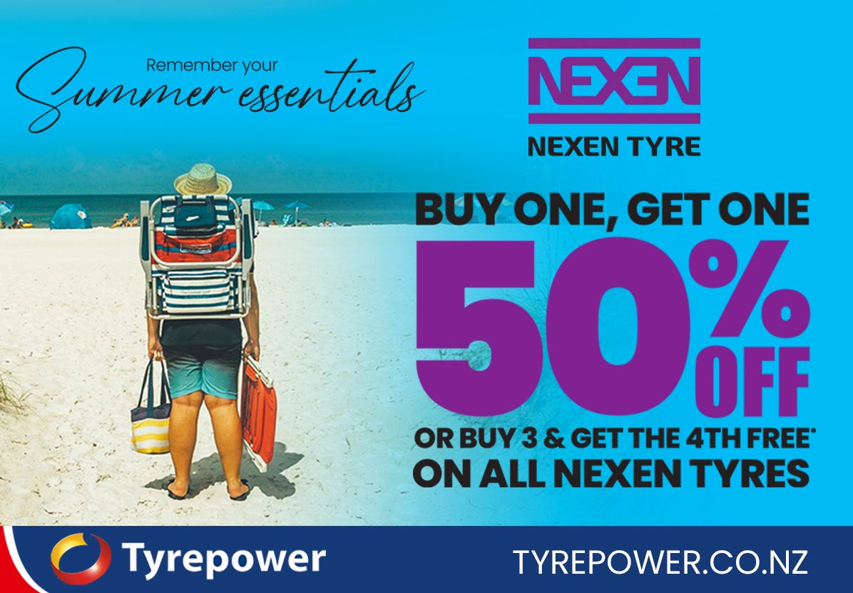 Nexen tyres buy one get one half price promo at Tyrepower