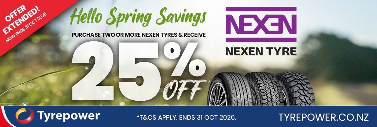 Nexen Tyres Extended Hello Spring Savings Offer Banner