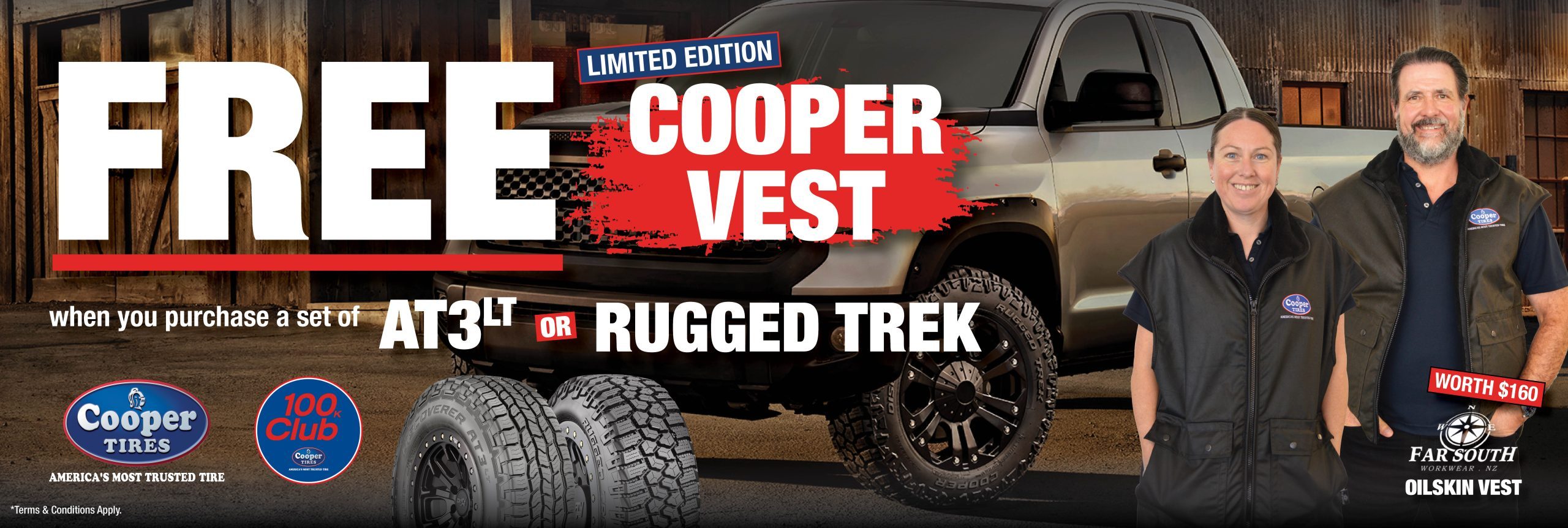 Get a Free Limited Edition Free Cooper Vest - see details