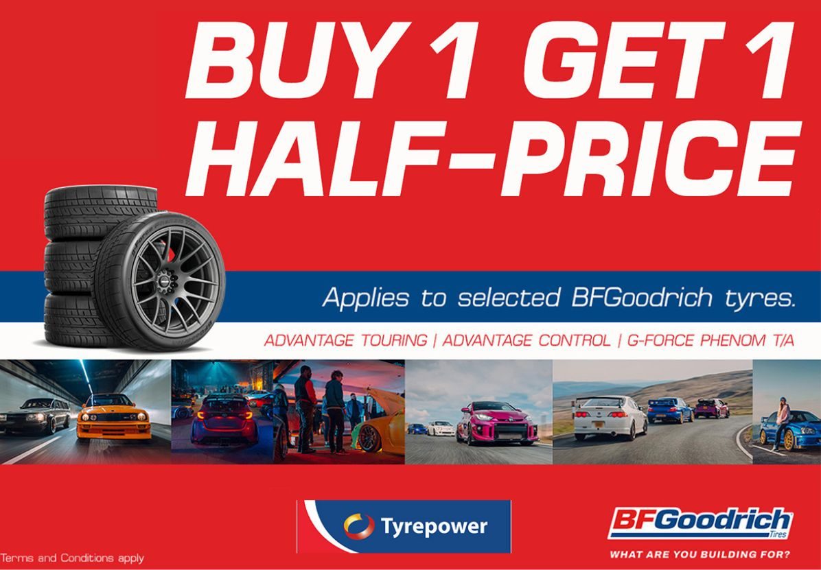 BFGoodrich Tyres Promotion - Buy 1 Get One Half price Ts & Cs apply