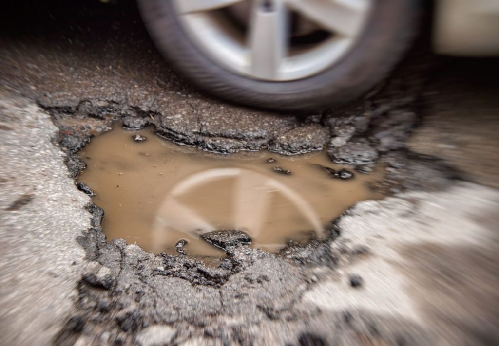 potholes - affect wheel alignment